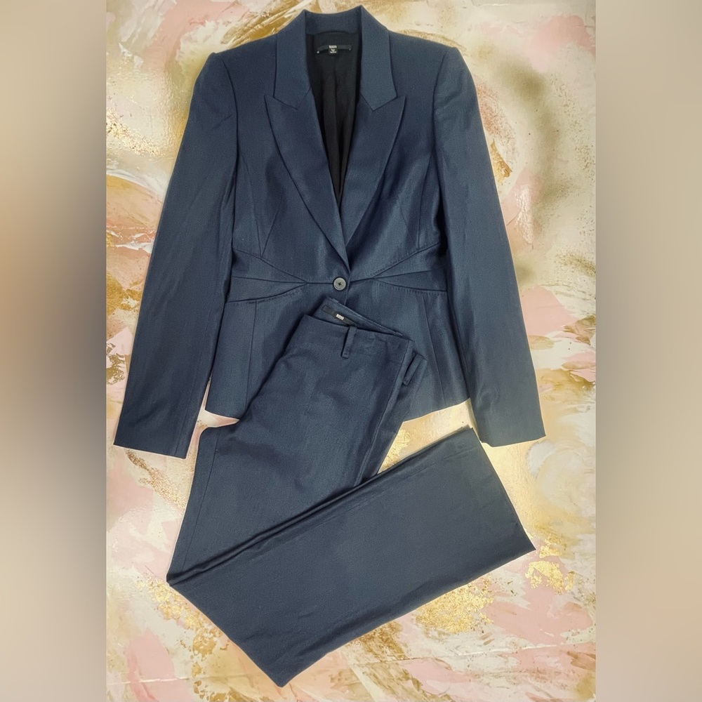 Hugo Boss navy jacket and pants set 2